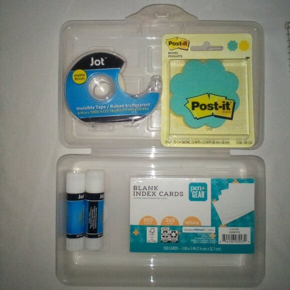 Back to School Bundle 50+ Items:  Paper, Tape, Markers, Pens, Glue & More.  New - Picture 3 of 11